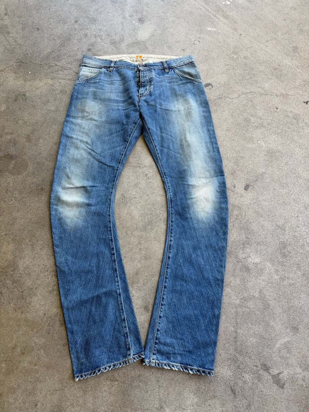 Hugo Boss Orange Vintage Distressed Blue Denim Jeans
